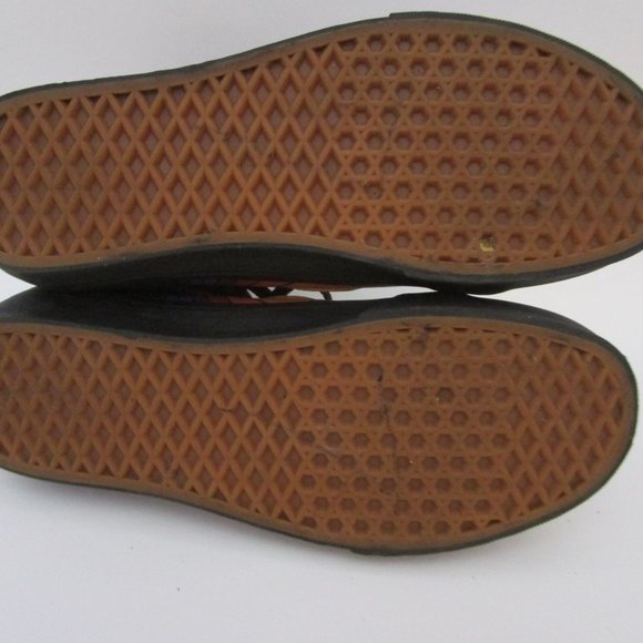 10M Womens Reissue Black Multi Suede Leather Hi Top Tennis Shoes SK8 Refract - Picture 6 of 10